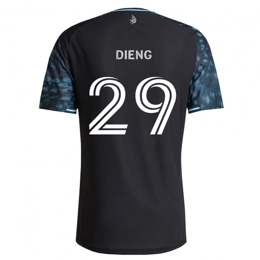 Danxen Femme Maillot Mamadou Dieng #29 Noir Blanc Tenues Domicile 2026/27 T-Shirt