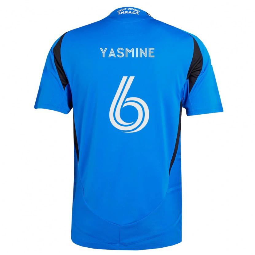 Danxen Femme Maillot Décombe Yasmine #6 Bleu Blanc Noir Tenues Domicile 2026/27 T-Shirt