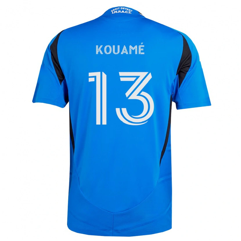 Danxen Femme Maillot Rafael Kouamé #13 Bleu Blanc Noir Tenues Domicile 2026/27 T-Shirt