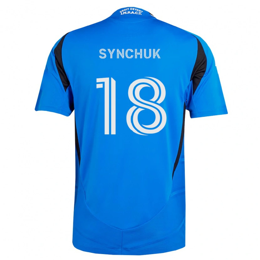 Danxen Femme Maillot Gennadiy Synchuk #18 Bleu Blanc Noir Tenues Domicile 2026/27 T-Shirt