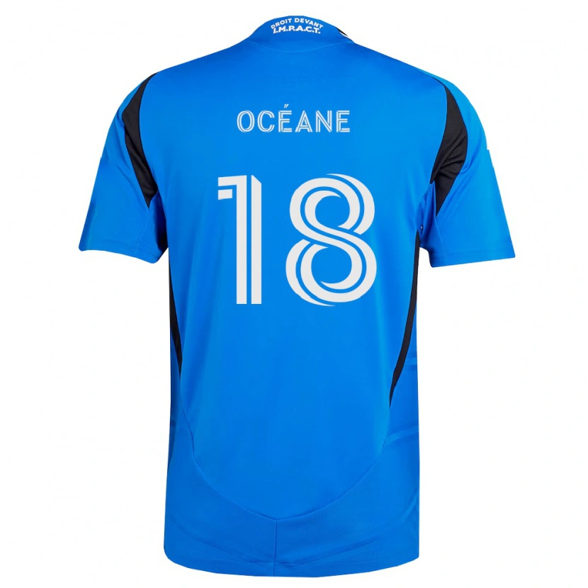 Danxen Femme Maillot Blouin Océane #18 Bleu Blanc Noir Tenues Domicile 2026/27 T-Shirt