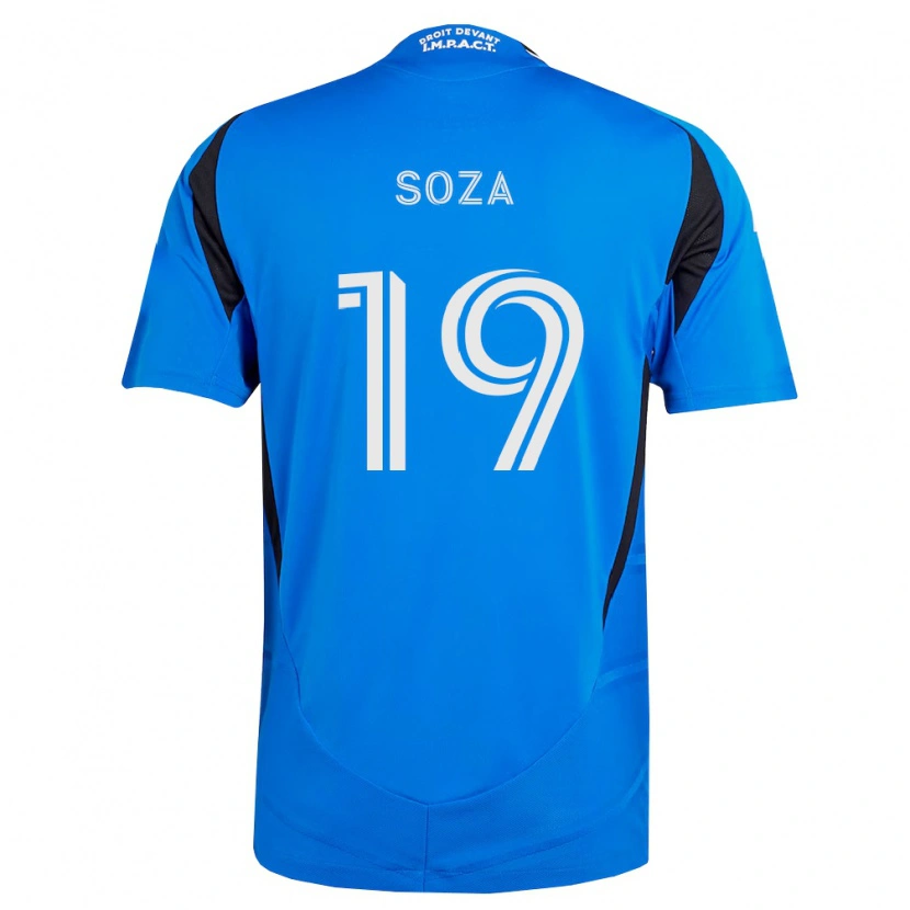 Danxen Femme Maillot Joel Soza #19 Bleu Blanc Noir Tenues Domicile 2026/27 T-Shirt