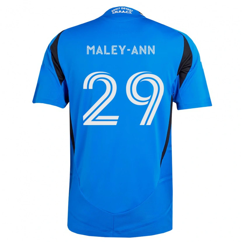 Danxen Femme Maillot Caron Maley-Ann #29 Bleu Blanc Noir Tenues Domicile 2026/27 T-Shirt