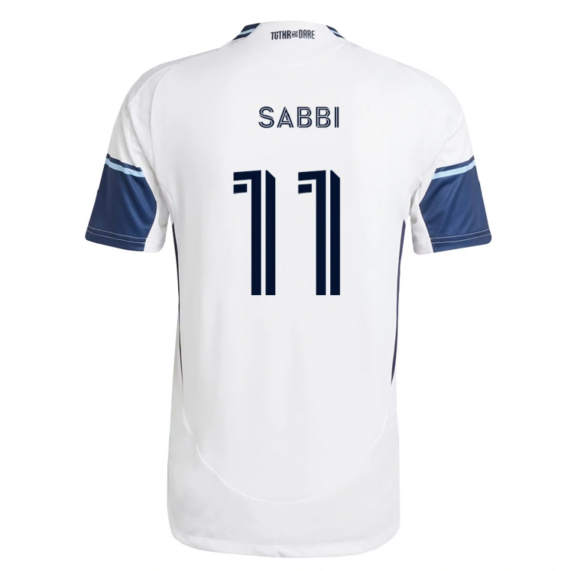 Danxen Femme Maillot Emmanuel Sabbi #11 Blanc Bleu Royal Tenues Domicile 2026/27 T-Shirt