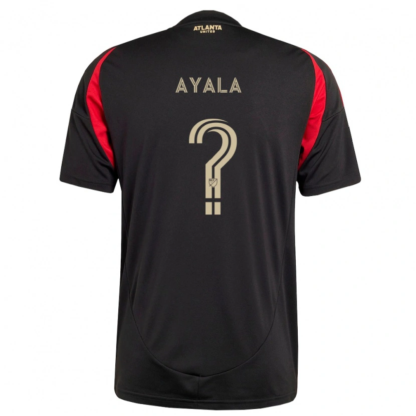 Danxen Femme Maillot Josué Ayala #0 Noir Rouge Tenues Domicile 2026/27 T-Shirt