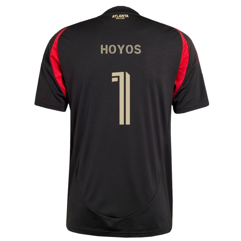Danxen Femme Maillot Lucas Hoyos #1 Noir Rouge Tenues Domicile 2026/27 T-Shirt