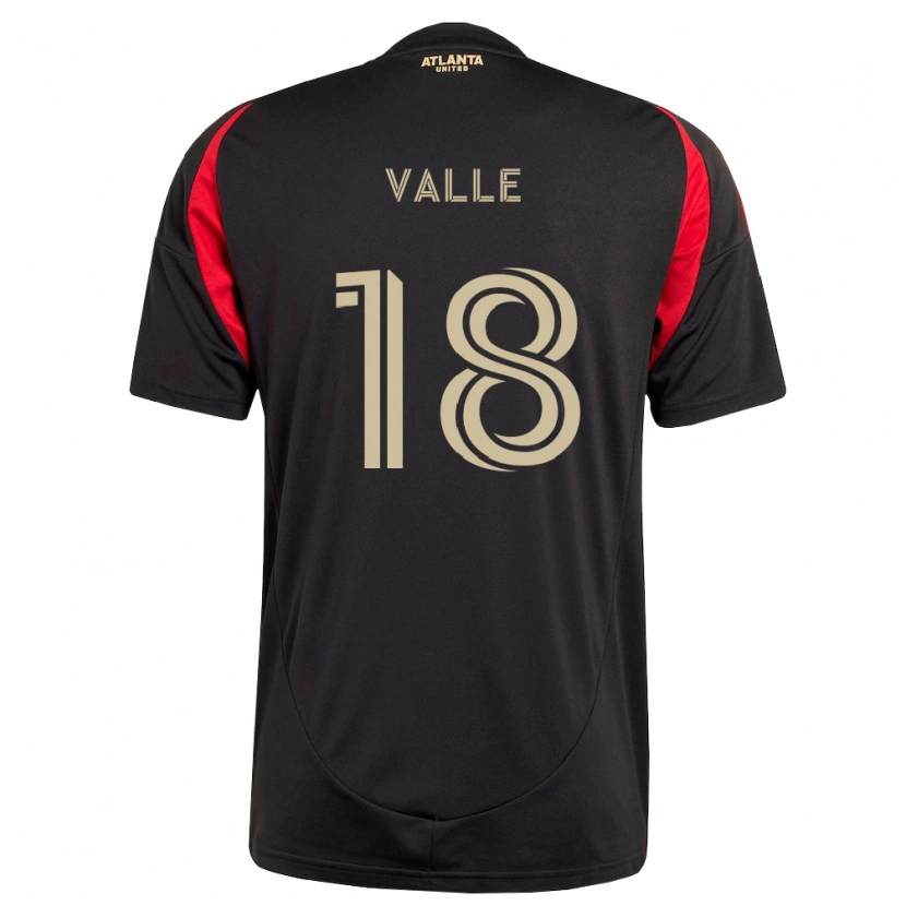 Danxen Femme Maillot Daniel Valle #18 Noir Rouge Tenues Domicile 2026/27 T-Shirt