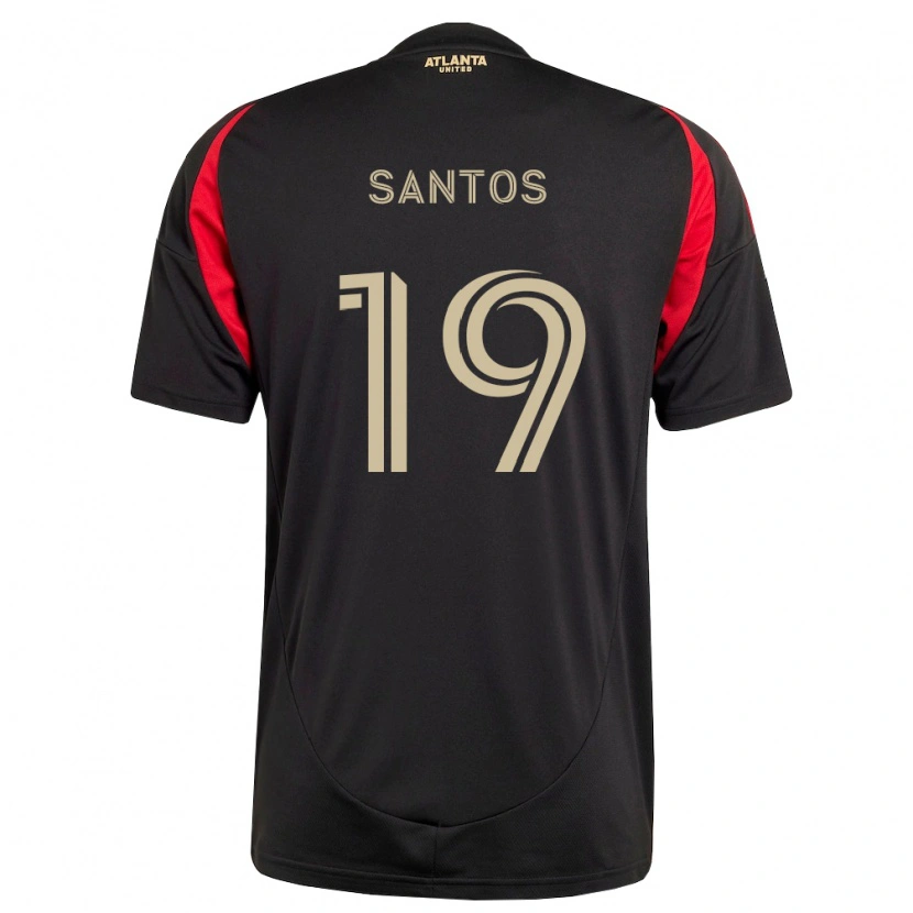 Danxen Femme Maillot Sergio Santos #19 Noir Rouge Tenues Domicile 2026/27 T-Shirt
