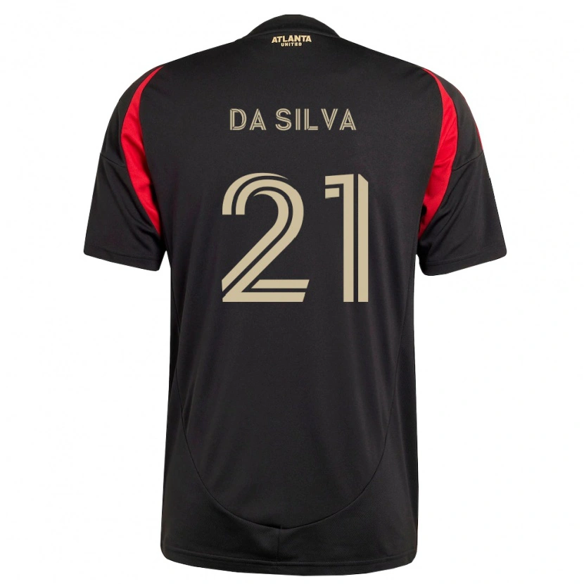 Danxen Femme Maillot Lucas Da Silva #21 Noir Rouge Tenues Domicile 2026/27 T-Shirt