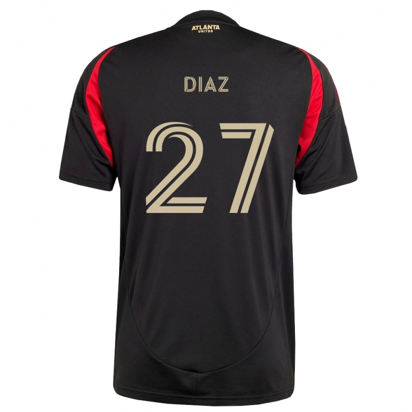 Danxen Femme Maillot Paulo Díaz #27 Noir Rouge Tenues Domicile 2026/27 T-Shirt