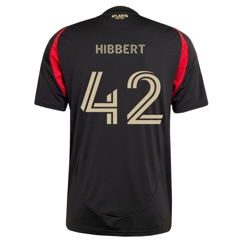 Danxen Femme Maillot Jayden Hibbert #42 Noir Rouge Tenues Domicile 2026/27 T-Shirt