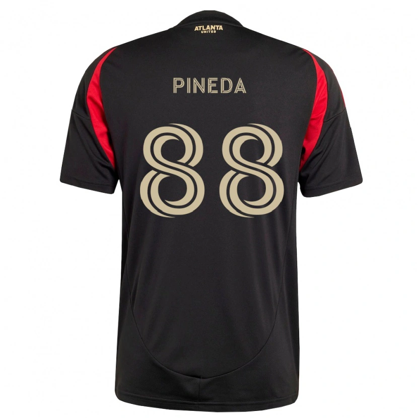 Danxen Femme Maillot Miguel Pineda #88 Noir Rouge Tenues Domicile 2026/27 T-Shirt