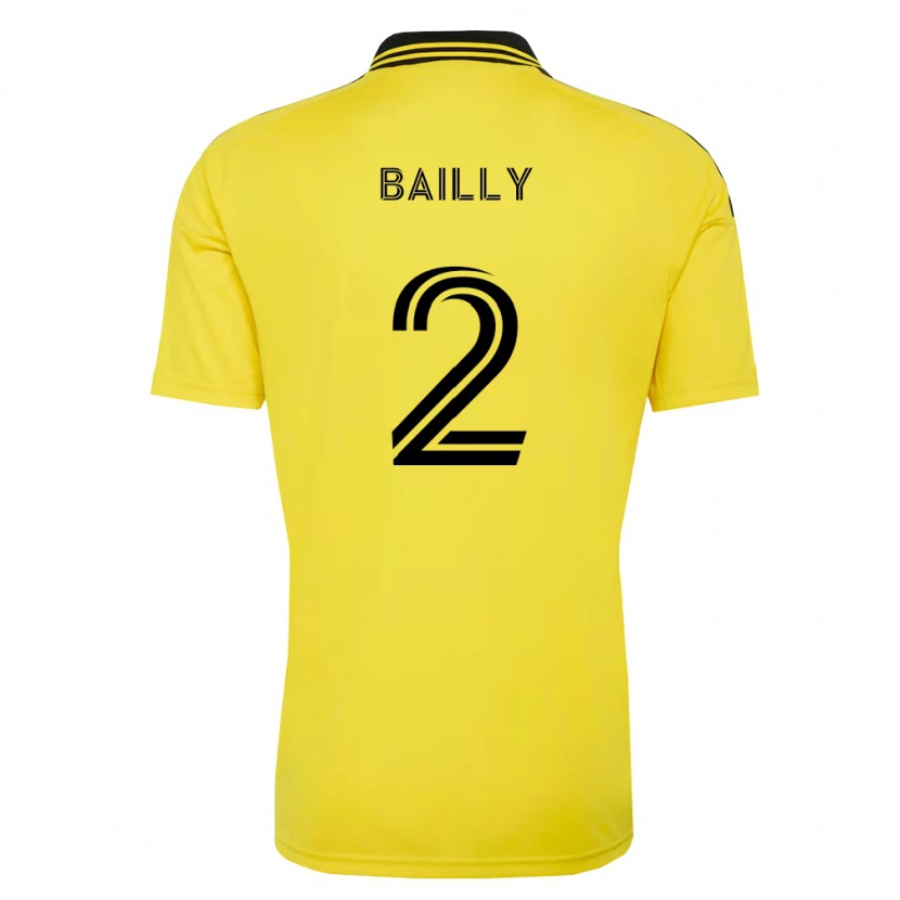 Danxen Femme Maillot Eric Bailly #2 Jaune Noir Tenues Domicile 2026/27 T-Shirt