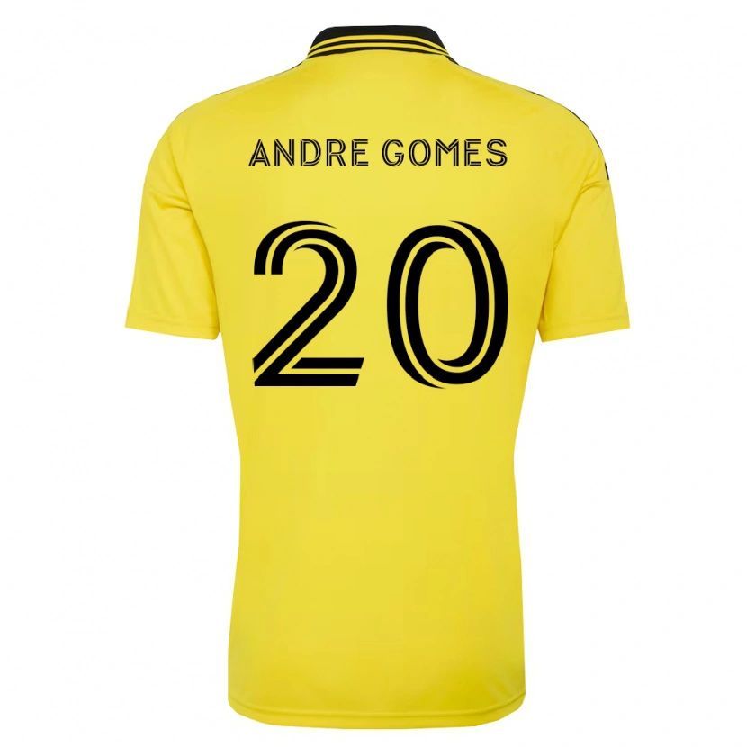 Danxen Femme Maillot André Gomes #20 Jaune Noir Tenues Domicile 2026/27 T-Shirt