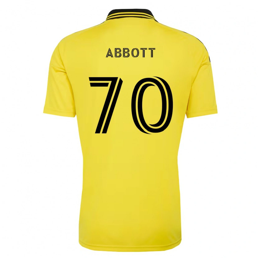 Danxen Femme Maillot Keller Abbott #70 Jaune Noir Tenues Domicile 2026/27 T-Shirt
