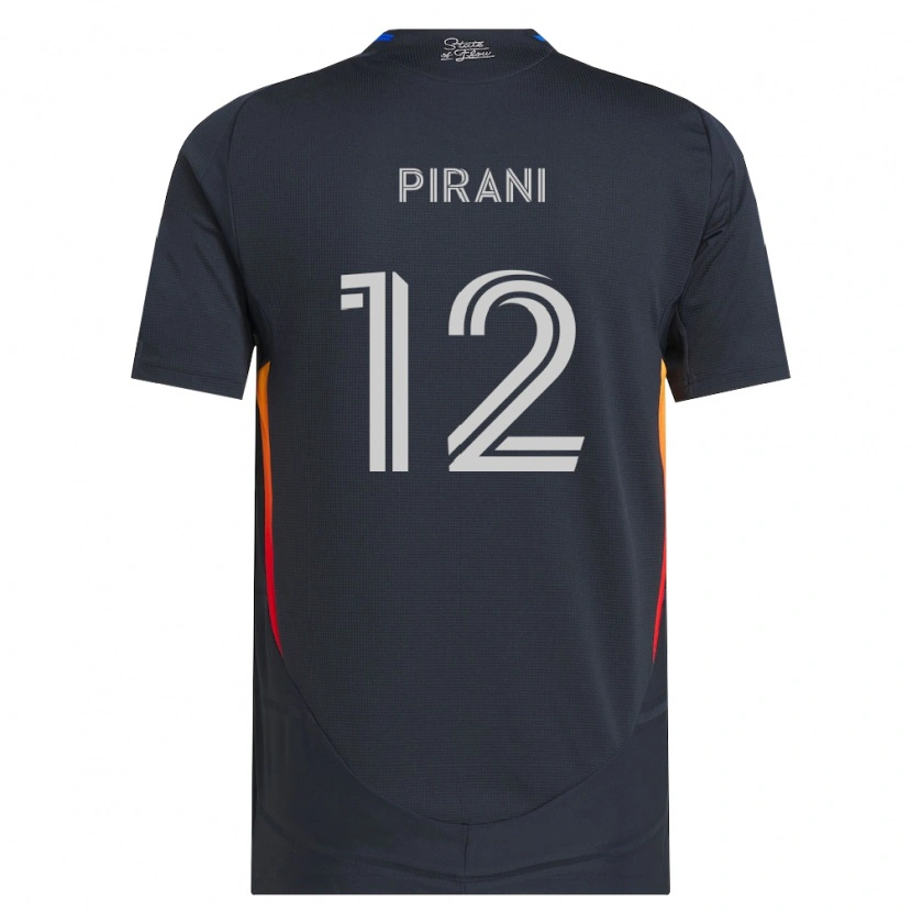 Danxen Femme Maillot Gabriel Pirani #12 Gris Foncé Rouge Tenues Domicile 2026/27 T-Shirt