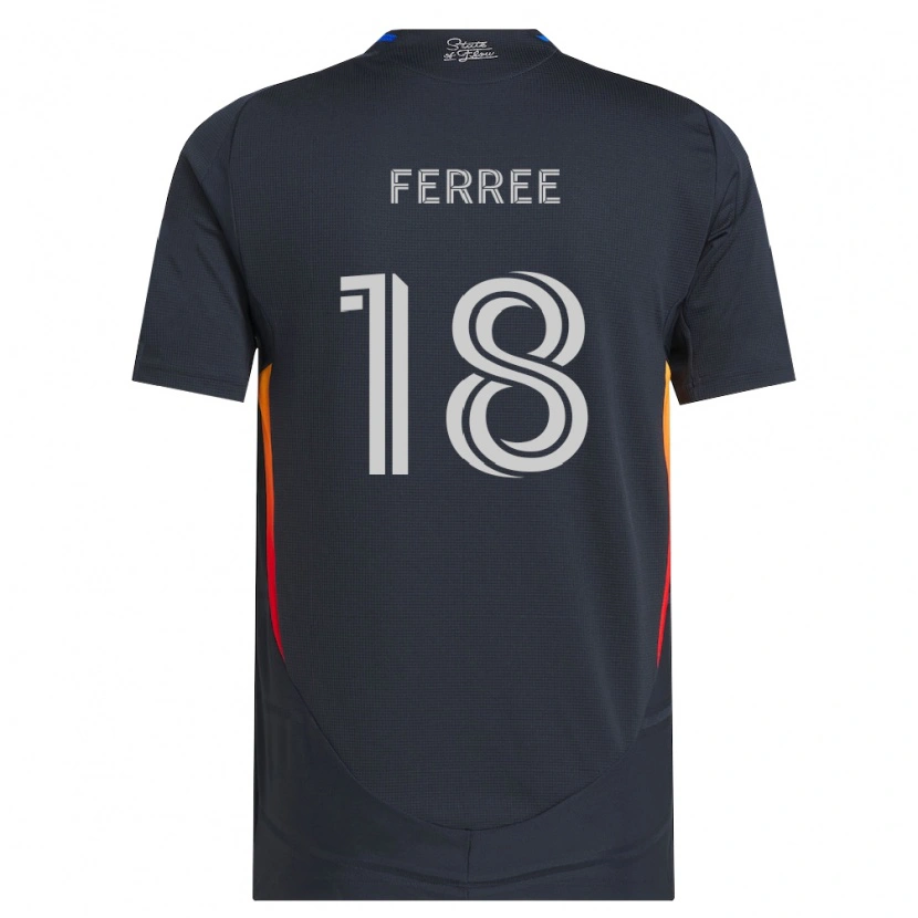 Danxen Femme Maillot Duran Ferree #18 Gris Foncé Rouge Tenues Domicile 2026/27 T-Shirt