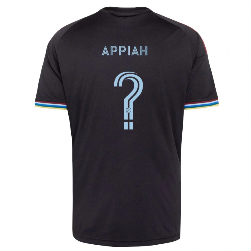 Danxen Femme Maillot Aiden Appiah #0 Noir Bleu Ciel Tenues Domicile 2026/27 T-Shirt