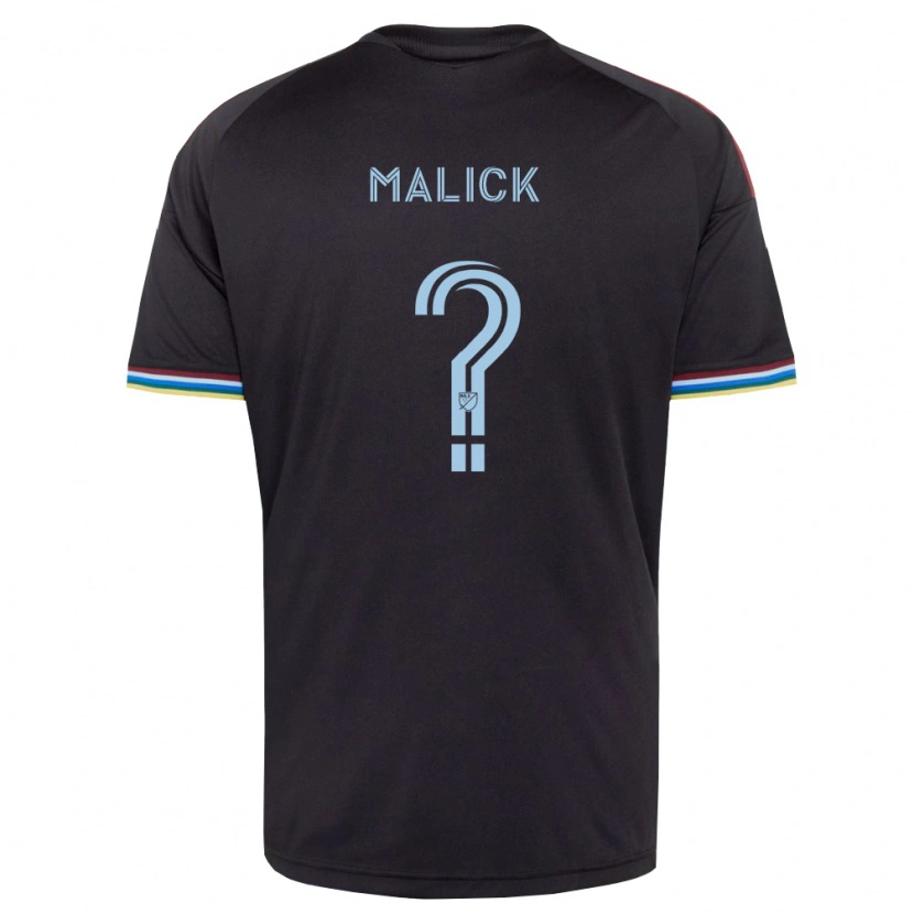 Danxen Femme Maillot Owen Malick #0 Noir Bleu Ciel Tenues Domicile 2026/27 T-Shirt