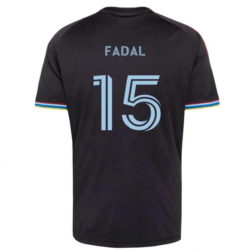 Danxen Femme Maillot Ali Fadal #15 Noir Bleu Ciel Tenues Domicile 2026/27 T-Shirt