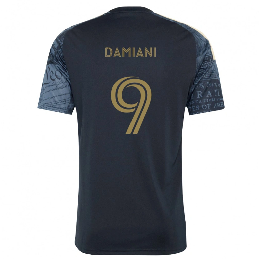 Danxen Femme Maillot Bruno Damiani #9 Bleu Marine Marron Tenues Domicile 2026/27 T-Shirt