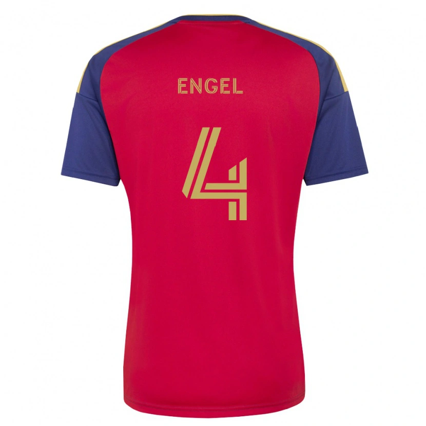 Danxen Femme Maillot Lukas Engel #4 Bleu Royal Marron Rouge Tenues Domicile 2026/27 T-Shirt