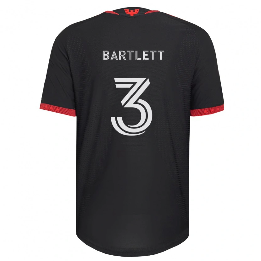 Danxen Femme Maillot Lucas Bartlett #3 Noir Blanc Rouge Tenues Domicile 2026/27 T-Shirt