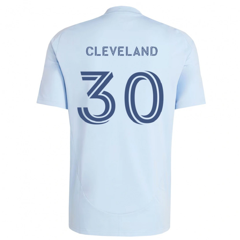 Danxen Femme Maillot Stefan Cleveland #30 Bleu Clair Gris Clair Tenues Domicile 2026/27 T-Shirt