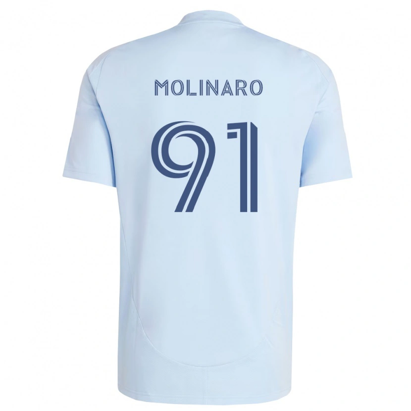 Danxen Femme Maillot Jacob Molinaro #91 Bleu Clair Gris Clair Tenues Domicile 2026/27 T-Shirt