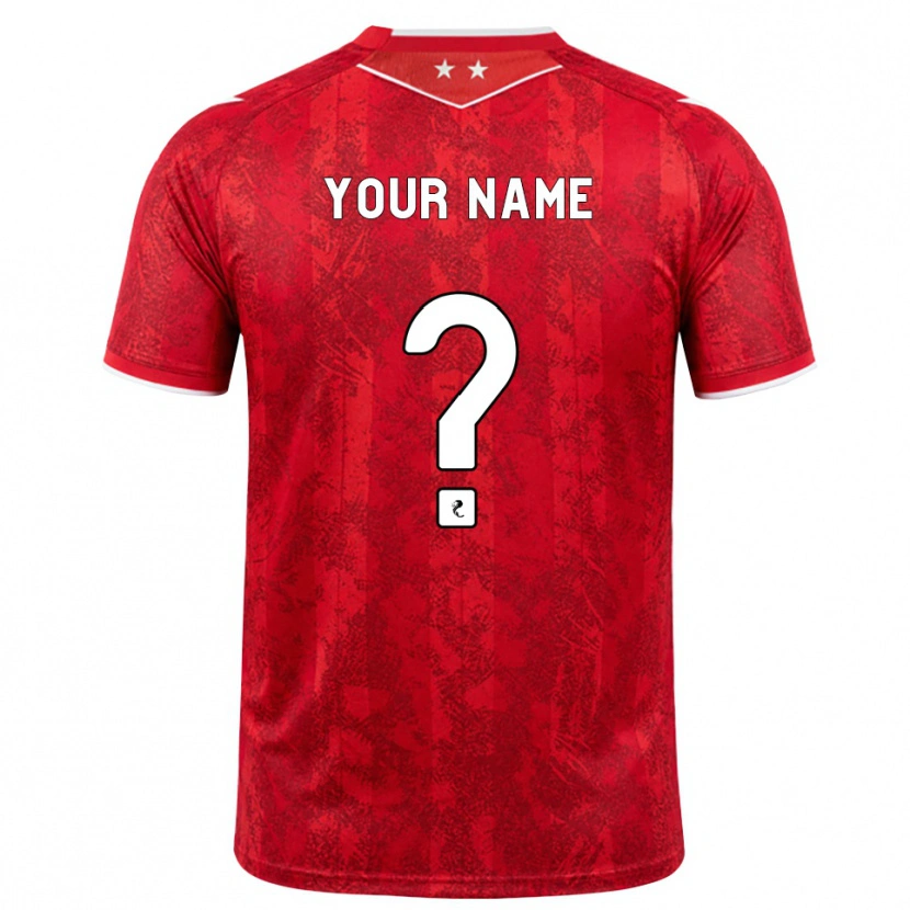 Danxen Femme Maillot Votre Nom #0 Rouge Blanc Tenues Domicile 2026/27 T-Shirt