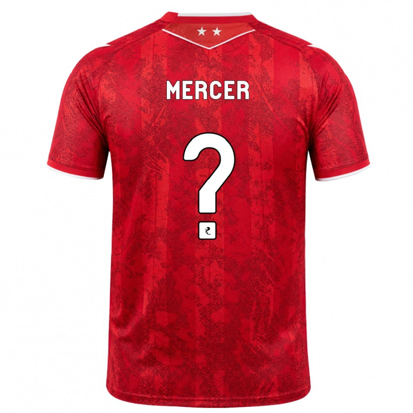 Danxen Femme Maillot Jamie Mercer #0 Rouge Blanc Tenues Domicile 2026/27 T-Shirt