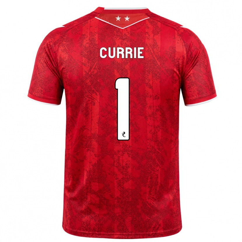 Danxen Femme Maillot Jennifer Currie #1 Rouge Blanc Tenues Domicile 2026/27 T-Shirt