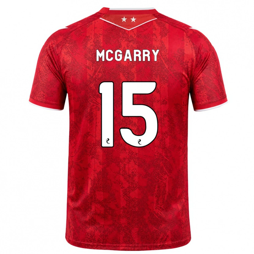 Danxen Femme Maillot James Mcgarry #15 Rouge Blanc Tenues Domicile 2026/27 T-Shirt