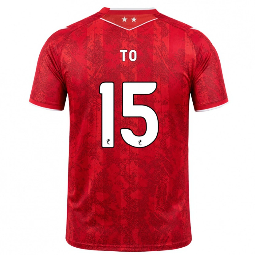 Danxen Femme Maillot Zack To #15 Rouge Blanc Tenues Domicile 2026/27 T-Shirt