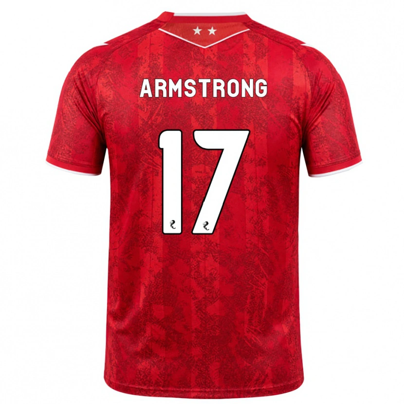 Danxen Femme Maillot Stuart Armstrong #17 Rouge Blanc Tenues Domicile 2026/27 T-Shirt