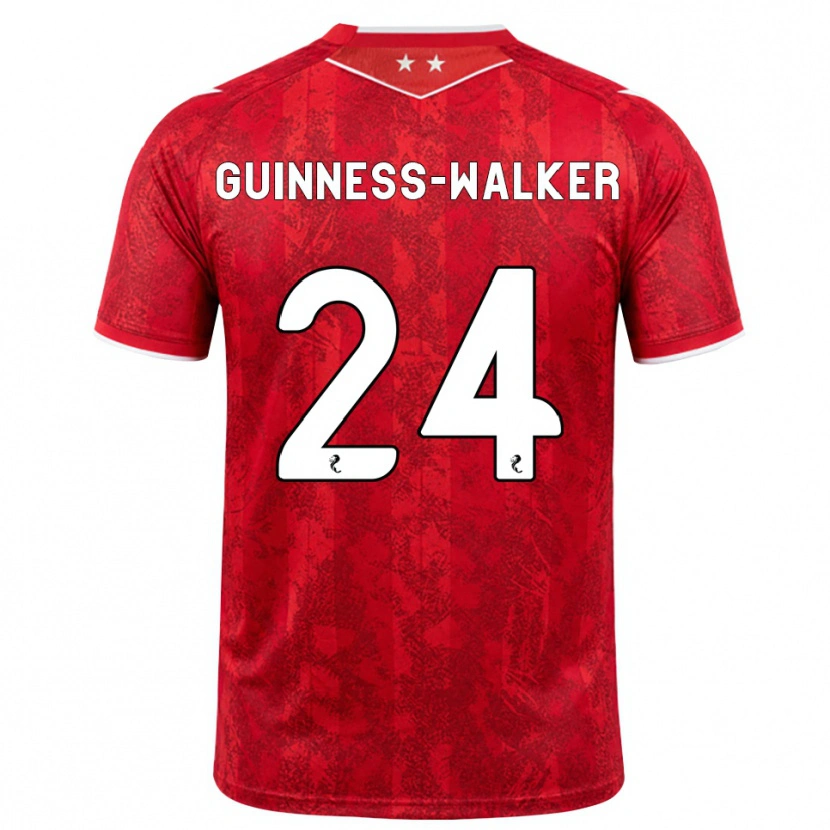 Danxen Femme Maillot Nesta Guinness-Walker #24 Rouge Blanc Tenues Domicile 2026/27 T-Shirt