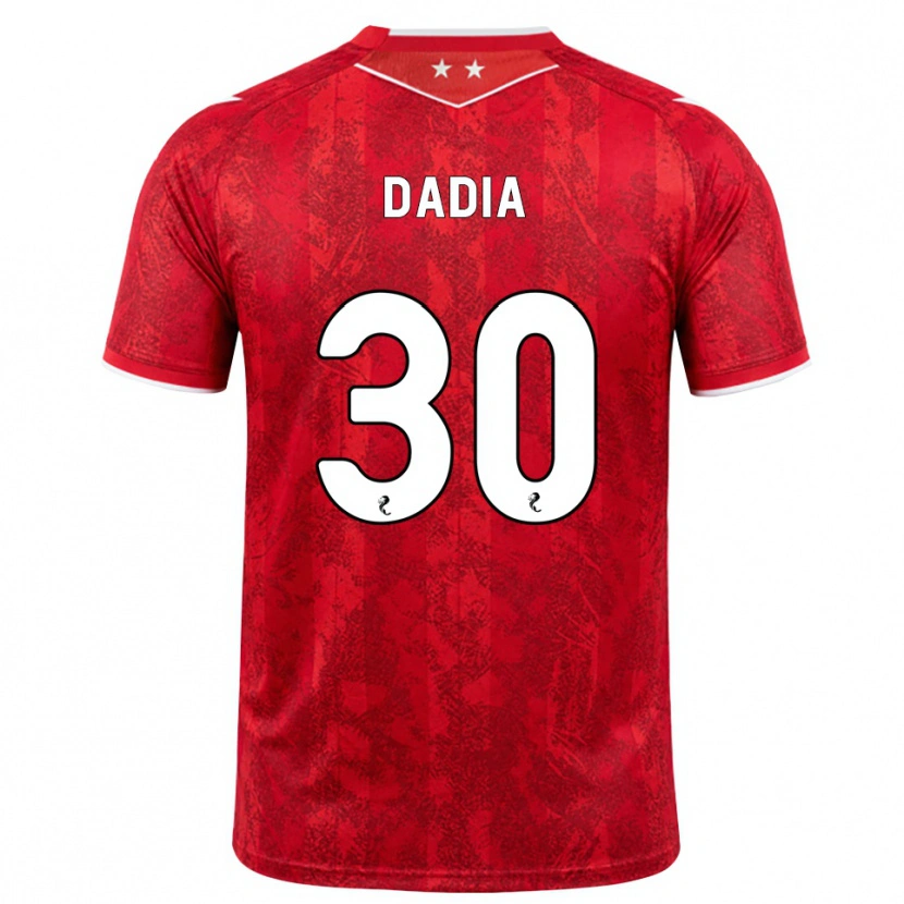 Danxen Femme Maillot Or Dadia #30 Rouge Blanc Tenues Domicile 2026/27 T-Shirt