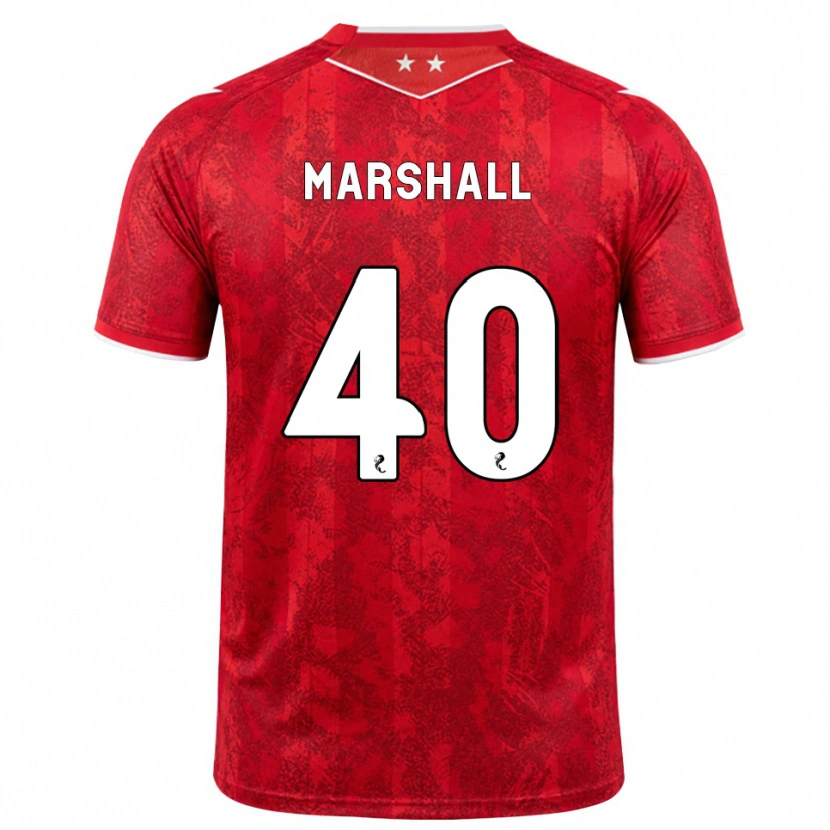 Danxen Femme Maillot Findlay Marshall #40 Rouge Blanc Tenues Domicile 2026/27 T-Shirt