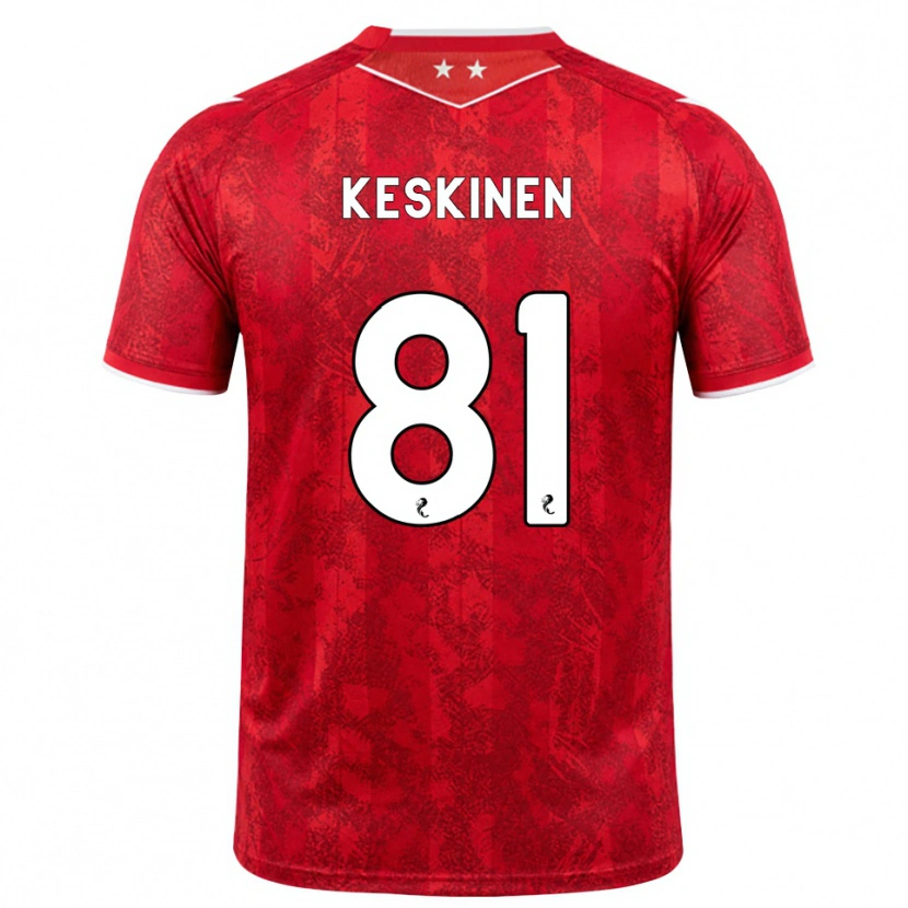 Danxen Femme Maillot Topi Keskinen #81 Rouge Blanc Tenues Domicile 2026/27 T-Shirt