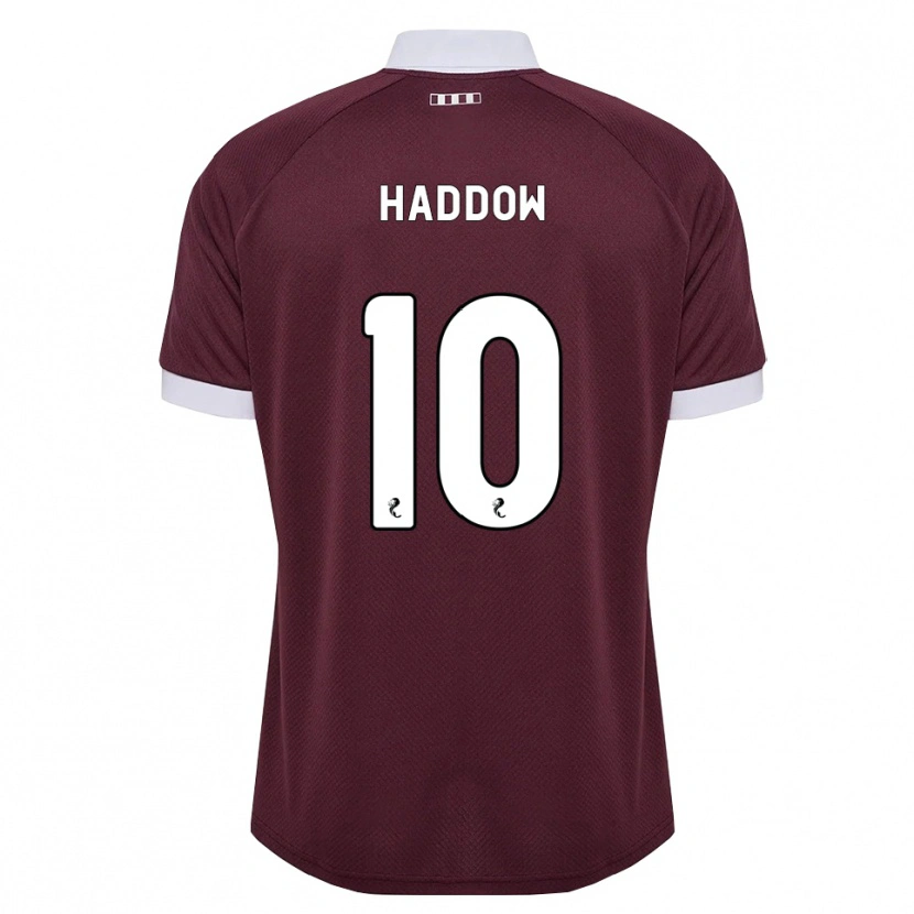 Danxen Femme Maillot Aiden Haddow #10 Blanc Bordeaux Tenues Domicile 2026/27 T-Shirt