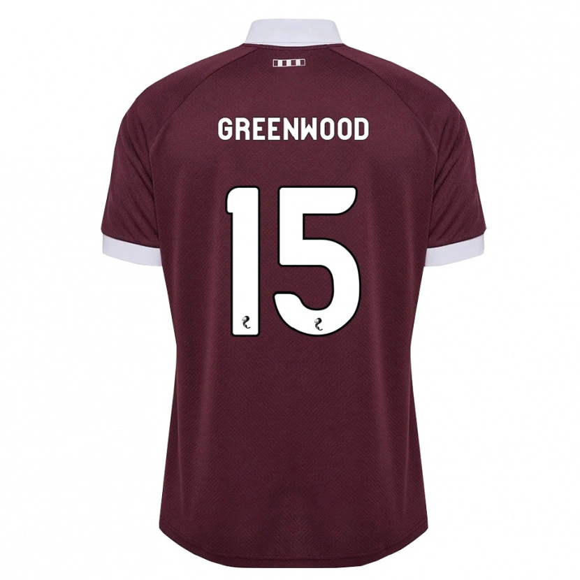 Danxen Femme Maillot Brodie Greenwood #15 Blanc Bordeaux Tenues Domicile 2026/27 T-Shirt