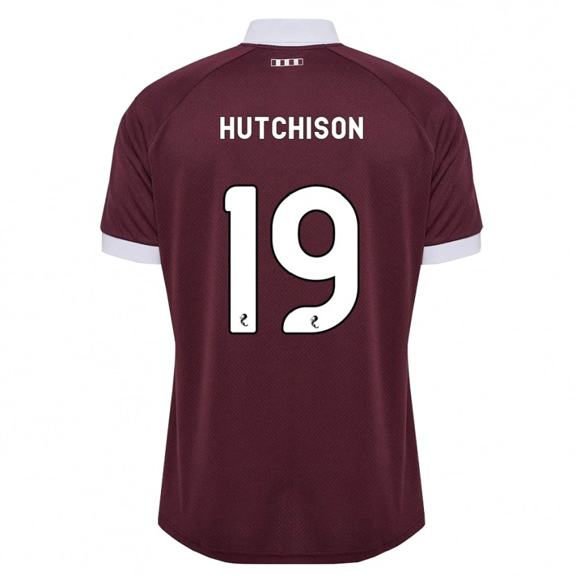 Danxen Femme Maillot Bayley Hutchison #19 Blanc Bordeaux Tenues Domicile 2026/27 T-Shirt
