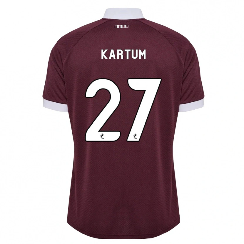 Danxen Femme Maillot Sander Kartum #27 Blanc Bordeaux Tenues Domicile 2026/27 T-Shirt