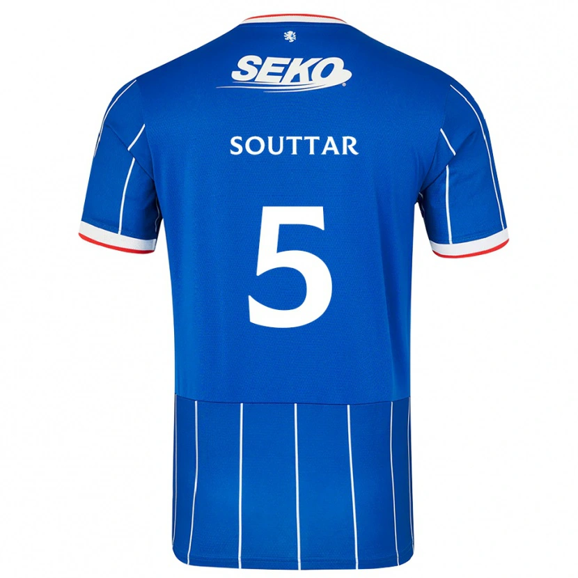 Danxen Femme Maillot John Souttar #5 Rouge Bleu Blanc Tenues Domicile 2026/27 T-Shirt