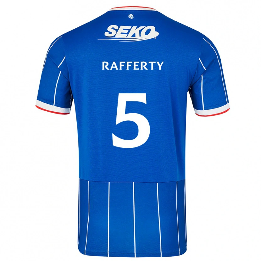 Danxen Femme Maillot Laura Rafferty #5 Rouge Bleu Blanc Tenues Domicile 2026/27 T-Shirt