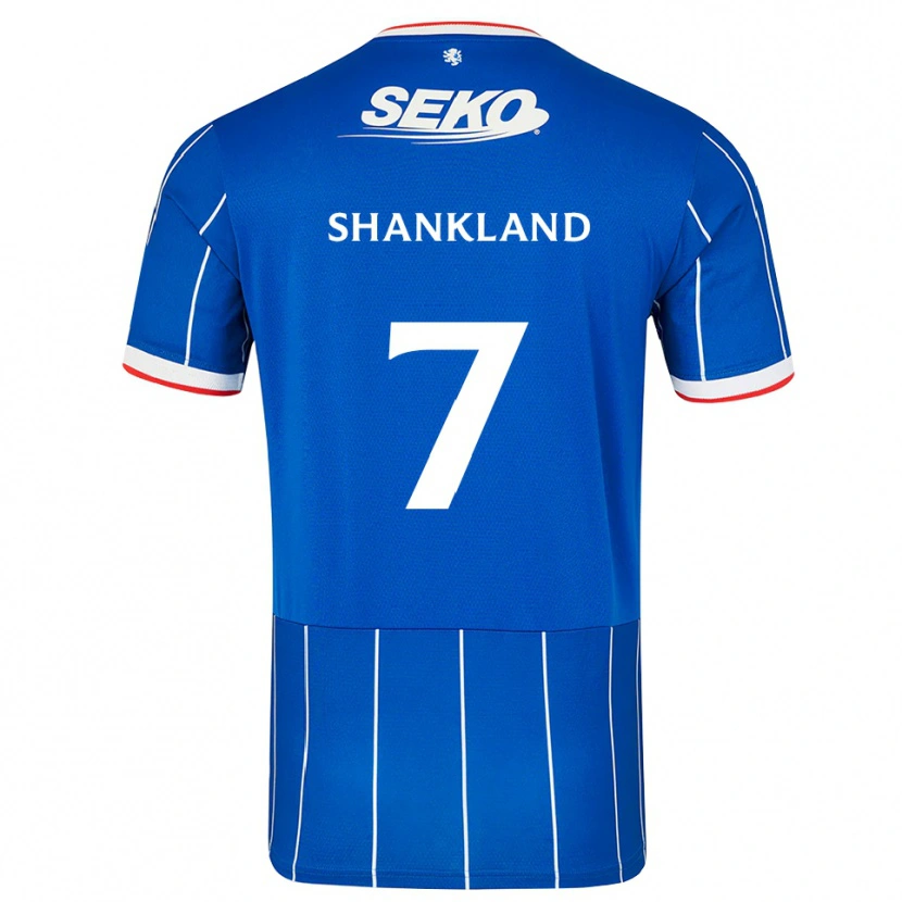 Danxen Femme Maillot Lawrence Shankland #7 Rouge Bleu Blanc Tenues Domicile 2026/27 T-Shirt