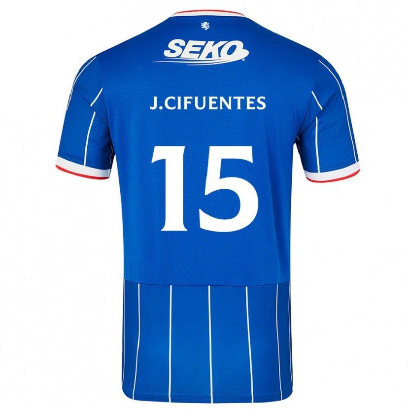 Danxen Femme Maillot José Cifuentes #15 Rouge Bleu Blanc Tenues Domicile 2026/27 T-Shirt