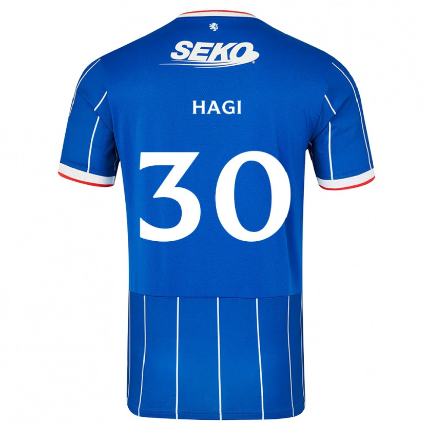 Danxen Femme Maillot Ianis Hagi #30 Rouge Bleu Blanc Tenues Domicile 2026/27 T-Shirt