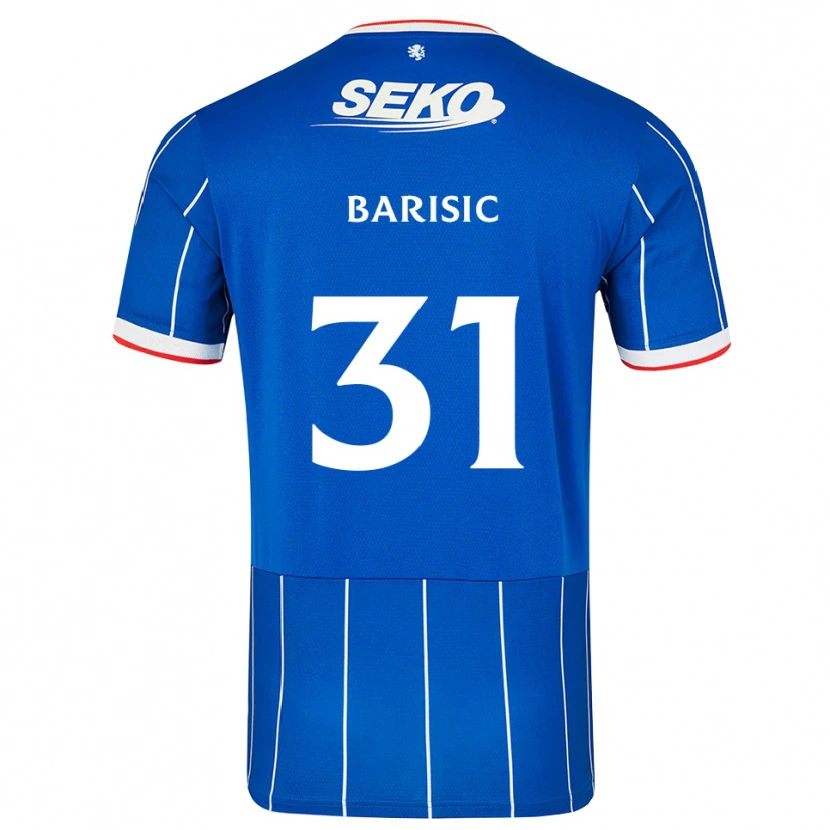 Danxen Femme Maillot Borna Barisic #31 Rouge Bleu Blanc Tenues Domicile 2026/27 T-Shirt