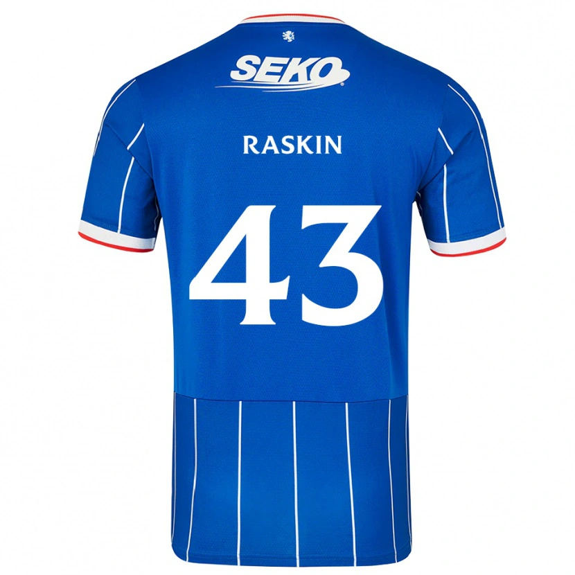 Danxen Femme Maillot Nicolas Raskin #43 Rouge Bleu Blanc Tenues Domicile 2026/27 T-Shirt